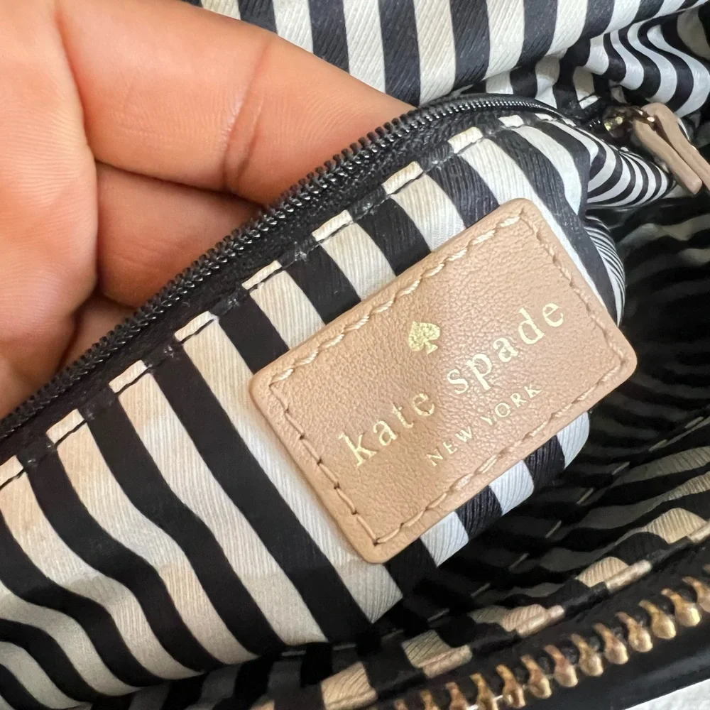 Kate Spade NY Two Tone Hudson Street Blake Cruiser Handbag Satchel Purse